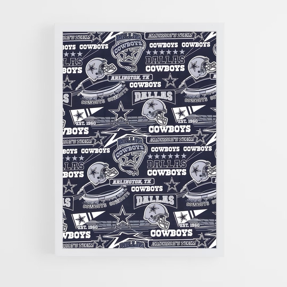 Poster Dallas cowboys (vue 3)